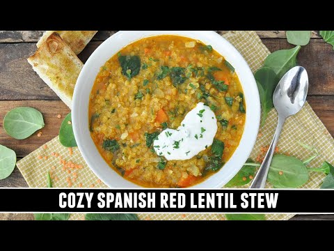 Spanish Lentil Stew with Saffron | Cozy One-Pot Comfort