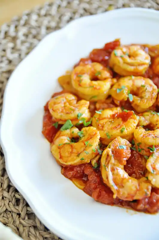 Garlic Shrimp with Saffron